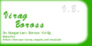 virag boross business card